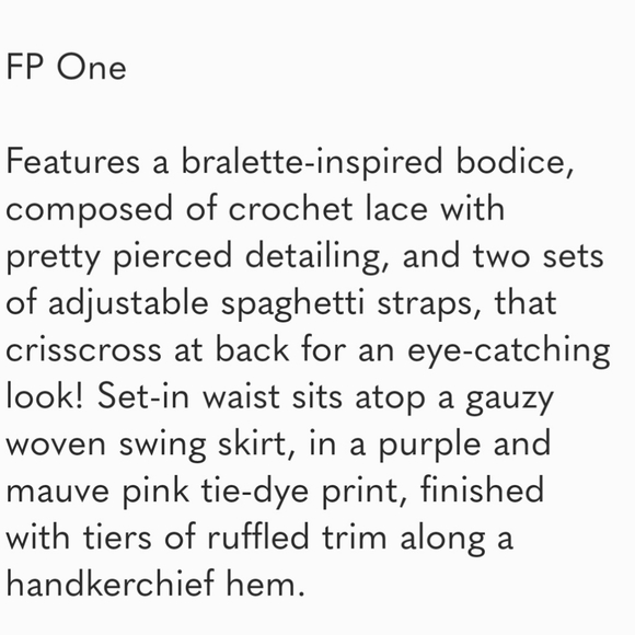 Free People Adella Slip Tie-Dye Lace Dress L - Picture 13 of 13